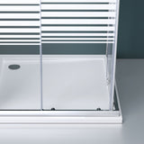 glasvilla Box doccia Angolare in Vetro, Cabina Bagno con Doppia Porta Scorrevole, Box Cabina Doccia in Vetro di Sicurezza ESG da 6 mm, Ravenna16MS