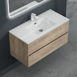 glasvilla Badmöbel-Set Waschtisch mit Unterschrank inkl. Soft-Close Waschbecken aus Mineralguss mit 2 Schubladen, Serie Aqualis