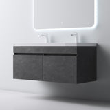 glasvilla Badmöbel Set Badezimmermöbel mit Mineralguss Waschbecken Waschtisch Botanica