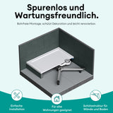 glasvilla Duschwannenfüße Duschwannenfuß Brausewannenfuß Montagefuß für Duschwannen in X-Form Duschwannengestell mit 5 Stellfüßen