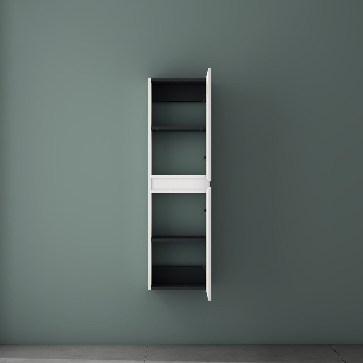 glasvilla Seitenschrank Badezimmerschrank mit 2 Türen und 4 Fächern Badregal Allzweckschrank Badschrank BTH: 35x20x120 cm Verona