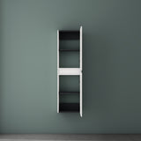 glasvilla Seitenschrank Badezimmerschrank mit 2 Türen und 4 Fächern Badregal Allzweckschrank Badschrank BTH: 35x20x120 cm Verona