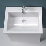 glasvilla Standwaschbecken Eckig Design Standwaschtisch Col07 Gussmarmor Design Waschplatz Waschsäule Standsäule