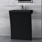 glasvilla Standwaschbecken Eckig Design Standwaschtisch Col07 Gussmarmor Design Waschplatz Waschsäule Standsäule