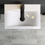 glasvilla Waschbecken Aufsatzwaschbecken, BTH: 45x30,5x10,5cm, in weiß, aus Keramik, eckig, mit Nano-Beschichtung/Lotus-Effekt Brüssel118c