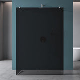 glasvilla Duschwand Duschabtrennung 2 Haltestange für Walk-In Dusche 10mm ESG-Sicherheitsglas mit Nanobeschichtung Rechteckiger Stabilisator Bremen02+2