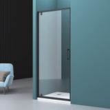 glasvilla Duschtür Nischentür dusche Duschabtrennung Duschkabine Nischendrehtür Duschwand 8mm Klarglas ESG-Sicherheitsglas mit Nanobeschichtung Teramo61K