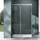 glasvilla Duschkabine Schiebetür Eckdusche 8mm ESG mit NANO-Beschichtung 4-Punkt Halterung Dusche Rav17-2K