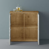 glasvilla Möbel Kommode Aufbewahrungsschrank mit 4 Türen Sideboard Schrank Mehrzweckschrank Schrank04