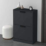 glasvilla Schuhschrank Schuhkommode Schuhkipper BxTxH: 60x28x89 cm Schmal Schuhregal Möbel Schuhschrank01