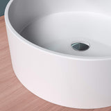 glasvilla 40x40x15cm Waschbecken rund Col804 Aufsatzwaschbecken ohne Hahnloch und Überlauf.. Col804 Moderne Optik- höchste Funktionalität