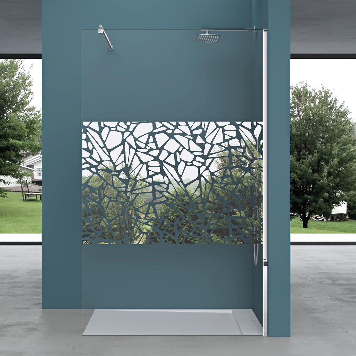 glasvilla Duschwand für Dusche Duschabtrennung Walk-In ESG-Sicherheitsglas 10mm NANO Glas BRAM1&3 Bremen2BL