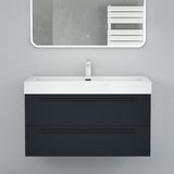 glasvilla Badmöbel-Set Waschbeckenunterschrank Waschtisch mit Unterschrank inkl. Mineralguss-Waschbecken Quadratto