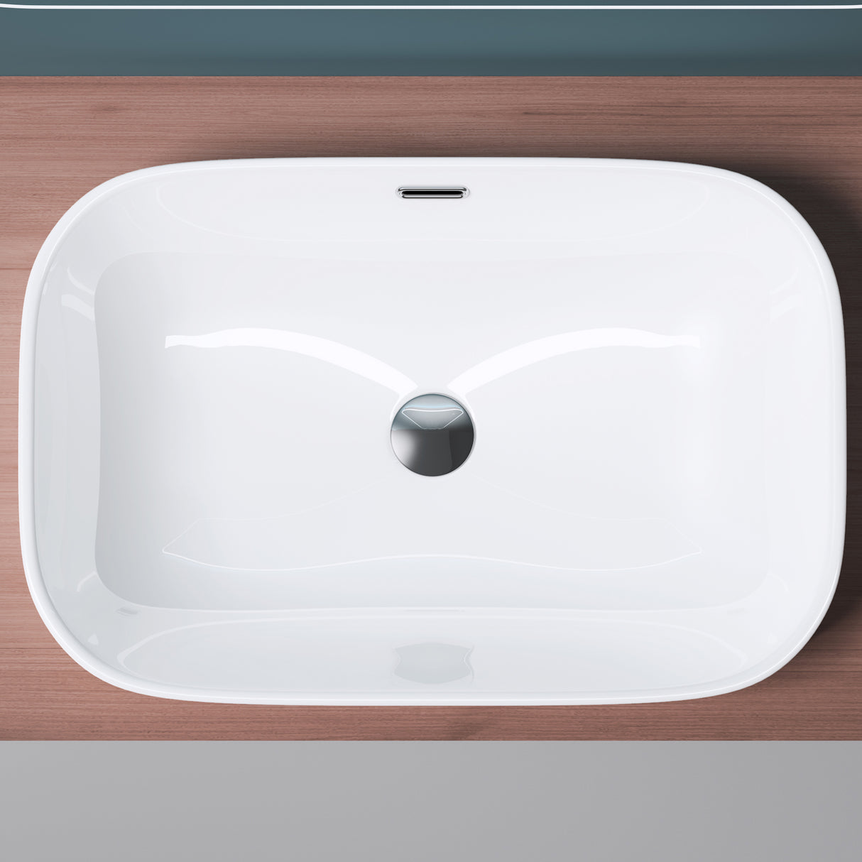 glasvilla Waschbecken Einbauwaschbecken mit Nano-Beschichtung, Keramik in weiß Brüssel5082