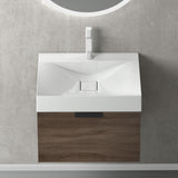 glasvilla Badmöbel-Set mit Soft-Close Schublade Wandmontage inkl. Waschbecken Lonato