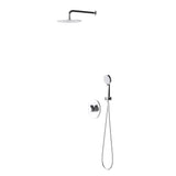 glasvilla Wassersparende Regendusche Wellness-Duschsystem Duschkopf Ø40cm Duschset mit Handbrause & Einhebelmischer Duschsystem3