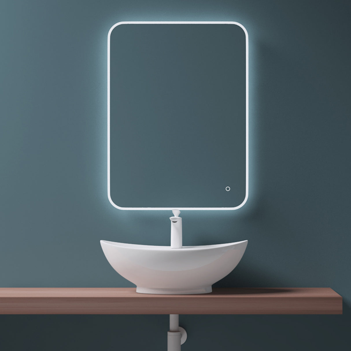 glasvilla Waschbecken Aufsatzwaschbecken,weiß Brüssel302 aus Keramik,mit Nano-Beschichtung