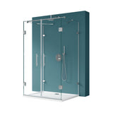 glasvilla Duschkabine U-Form Duschabtrennung 8mm ESG in Klarglas Nano-Beschichtung Ravenna40UK