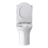 glasvilla Stand-WC Toilette Stand Toilette aus Keramik Spülrandloses WC bodenstehenden Toiletten