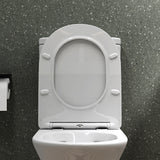 glasvilla Stand-WC Toilette Stand Toilette aus Keramik Spülrandloses WC bodenstehenden Toiletten