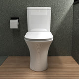 glasvilla Stand-WC Toilette Stand Toilette aus Keramik Spülrandloses WC bodenstehenden Toiletten
