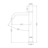 glasvilla Armatur Wasserhahn Bad Waschbeckenarmatur Badinstallationen Einhebelmischer WAO-7701