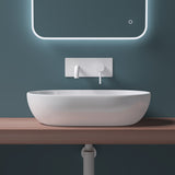 glasvilla Waschbecken Aufsatzwaschbecken Keramik in weiß mit Nano-Beschichtung Brüssel322