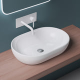 glasvilla Waschbecken Aufsatzwaschbecken Keramik in weiß mit Nano-Beschichtung Brüssel322