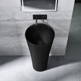 glasvilla Waschbecken Standwaschbecken aus Mineralguss Waschtischsäule Standsäule Colossum33