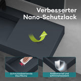 glasvilla Waschbecken Hängewaschbecken Aufsatzwaschbecken Mineralguss rechteckige Form Colossum11