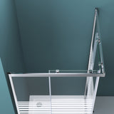 glasvilla Box doccia Angolare in Vetro, Cabina Bagno con Doppia Porta Scorrevole, Box Cabina Doccia in Vetro di Sicurezza ESG da 6 mm, Ravenna16MS