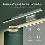 glasvilla Spiegelleuchte  LED Badlampe | Spiegellampe, 4000K Badezimmer Lampe | 180° Drehbar  9W Strahlenschön