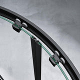 glasvilla Duschkabine viertelkreis Dusche Duschabtrennung mit 2 Schiebetüren ESG-Sicherheitsglas Nano-Beschichtung Ravenna32K