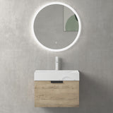 glasvilla Badmöbel-Set mit Soft-Close Schublade Wandmontage inkl. Waschbecken Lonato