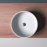 glasvilla 40x40x15cm Waschbecken rund Col804 Aufsatzwaschbecken ohne Hahnloch und Überlauf.. Col804 Moderne Optik- höchste Funktionalität