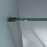 glasvilla Duschkabine Chrom und Schwarz Duschabtrennung mit Drehtür Hebe-Senk-Mechanismus 8mm ESG-Sicherheitsglas Nano-Beschichtung Ravenna66K