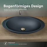 Vasque à poser Glasvilla, vasque, meuble-lavabo, vasque en fonte minérale Col802