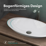 Vasque à poser Glasvilla, vasque, meuble-lavabo, vasque en fonte minérale Col802