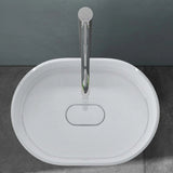 glasvilla Design Standwaschbecken freistehend Col45 weiß, aus Mineralguss, Waschtisch, BTH: 52x38x85cm