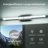 glasvilla Spiegelleuchte LED Badlampe | Spiegellampe, 6000K Badezimmer Lampe | LED Wandleuchte 9W Spiegelstrahl