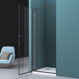 glasvilla Duschtür Nischentür dusche Duschabtrennung Duschkabine Nischendrehtür Duschwand 8mm Klarglas ESG-Sicherheitsglas mit Nanobeschichtung Teramo61K