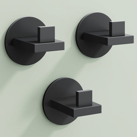 glasvilla Kleiderhaken Wandgarderobe Wandhaken aus Edelstahl Garderobenleiste Garderobenhaken Stalo-08+Stalo-09