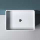 glasvilla Design Standwaschbecken freistehend Col36 weiß aus Mineralguss Waschtisch, BTH: 60x42x80cm