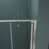 glasvilla Duschtür Nischentür dusche Duschabtrennung Duschkabine Duschwand 8mm Klarglas ESG-Sicherheitsglas mit Nanobeschichtung Teramo37K