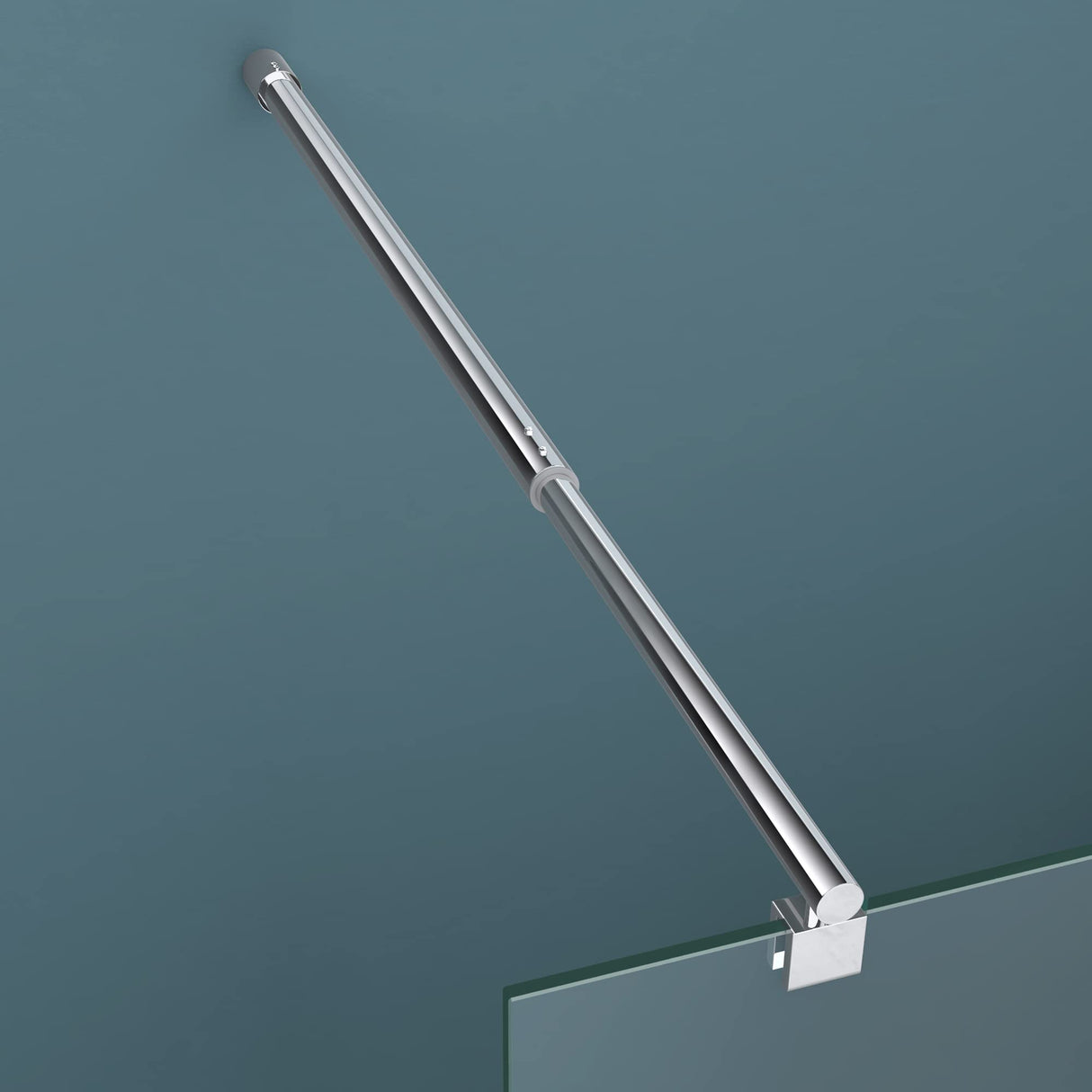 glasvilla Duschwand für Dusche Duschabtrennung Walk-In ESG-Sicherheitsglas 10mm NANO Glas BRAM1&3 Bremen2DM