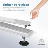 glasvilla Duschrinne Bodenablauf aus Edelstahl | Komplettset Ablaufrinne für Badezimmer | Befliesbar Wasserabfluss 35L/min | Haarsieb KE110