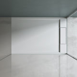 glasvilla Duschwanne Duschtasse aus Mineralguss Rechteckig 70-160cm Mineralgusswanne Geoma04