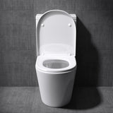 glasvilla Stand-WC Toilette Stand Toilette aus Keramik Spülrandloses WC bodenstehenden Toiletten