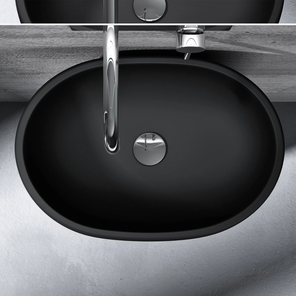 glasvilla Design Standwaschbecken freistehend Col32 aus Mineralguss Waschtisch Standwaschbecken