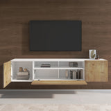 glasvilla TV Schrank Fernsehschrank 3 Türen mit Soft-Close Lowboard Hängeschrank Fernsehtisch für Wohnzimmer Fernsehschrank03
